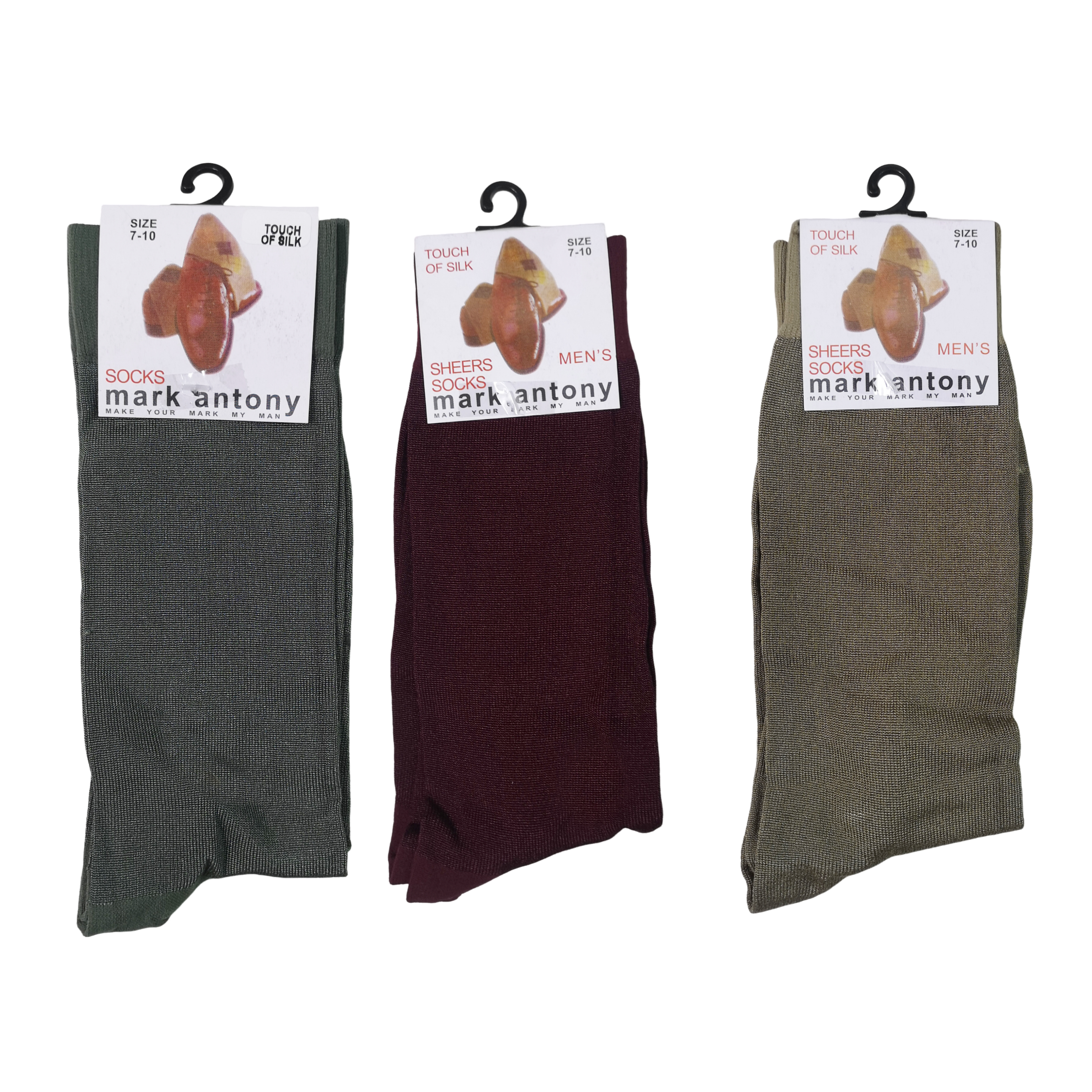 Mark Antony Sheer Silky Socks 3Pack