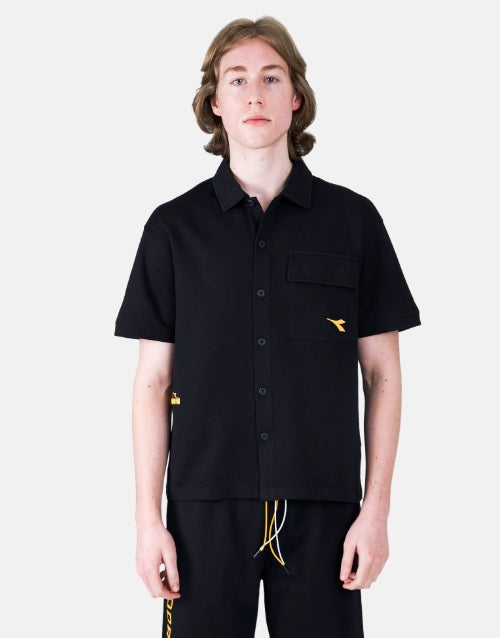 Diadora Vero Black Button Up
