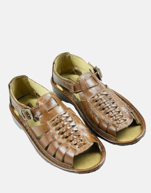 Omega Leather Kgosi Light Brown Youths Sandal