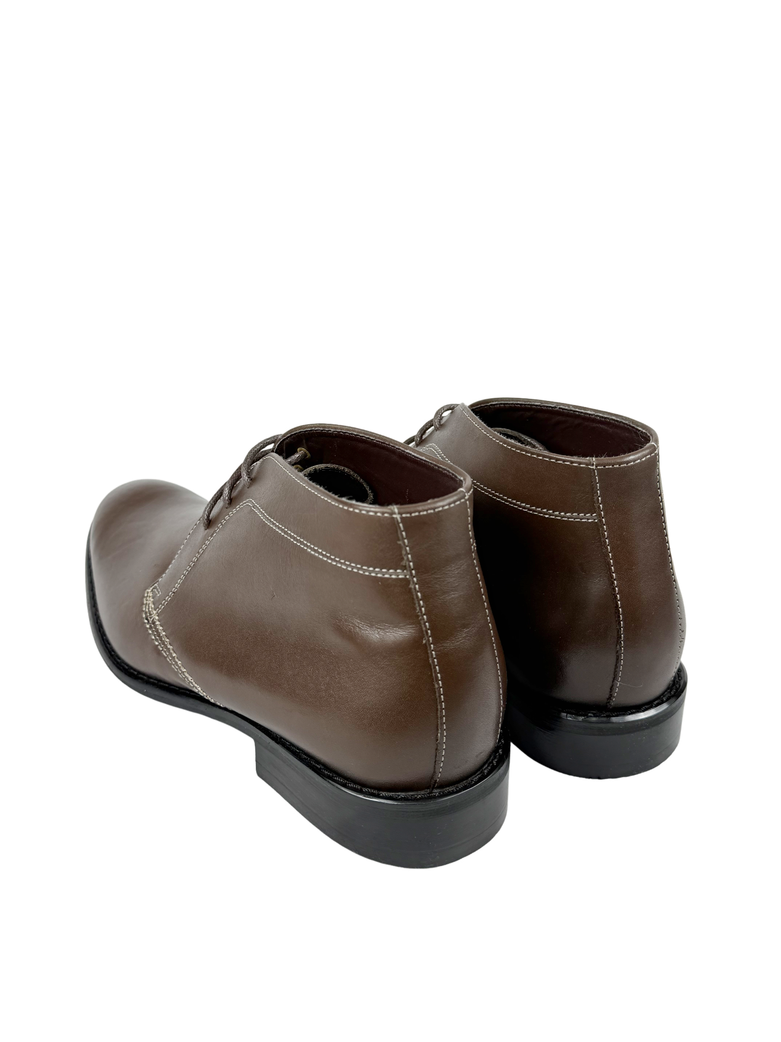 John Drake Leather Choc Lace Up Boot