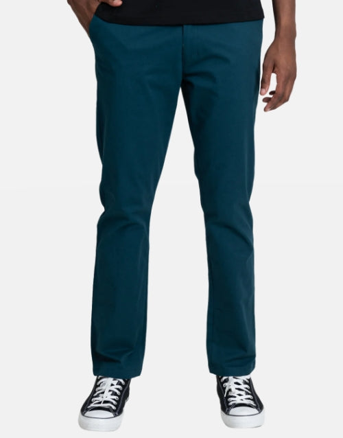 Klevas Stretch Teal Blue Classic Chino