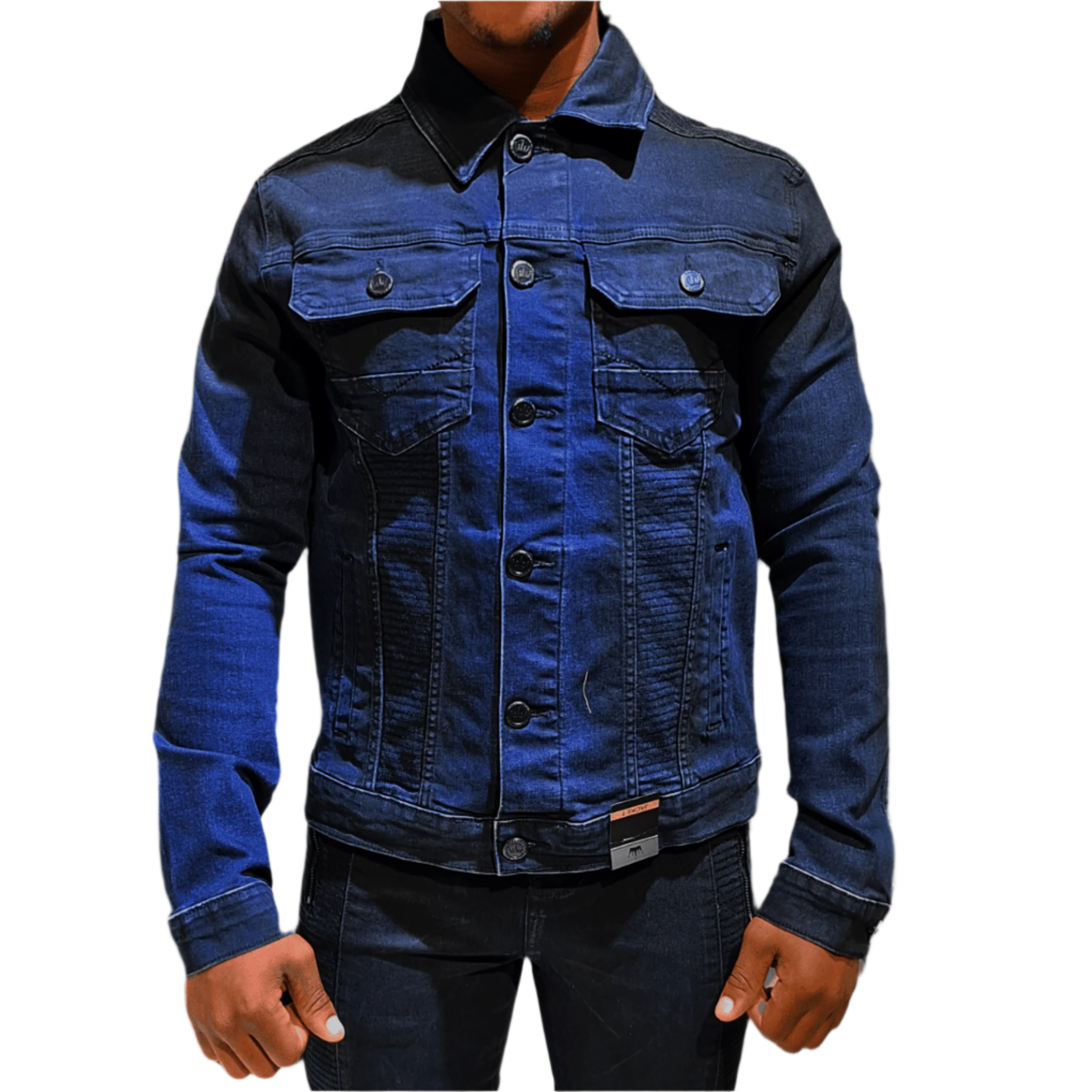 Pure Premium Denim Blue Black Jacket
