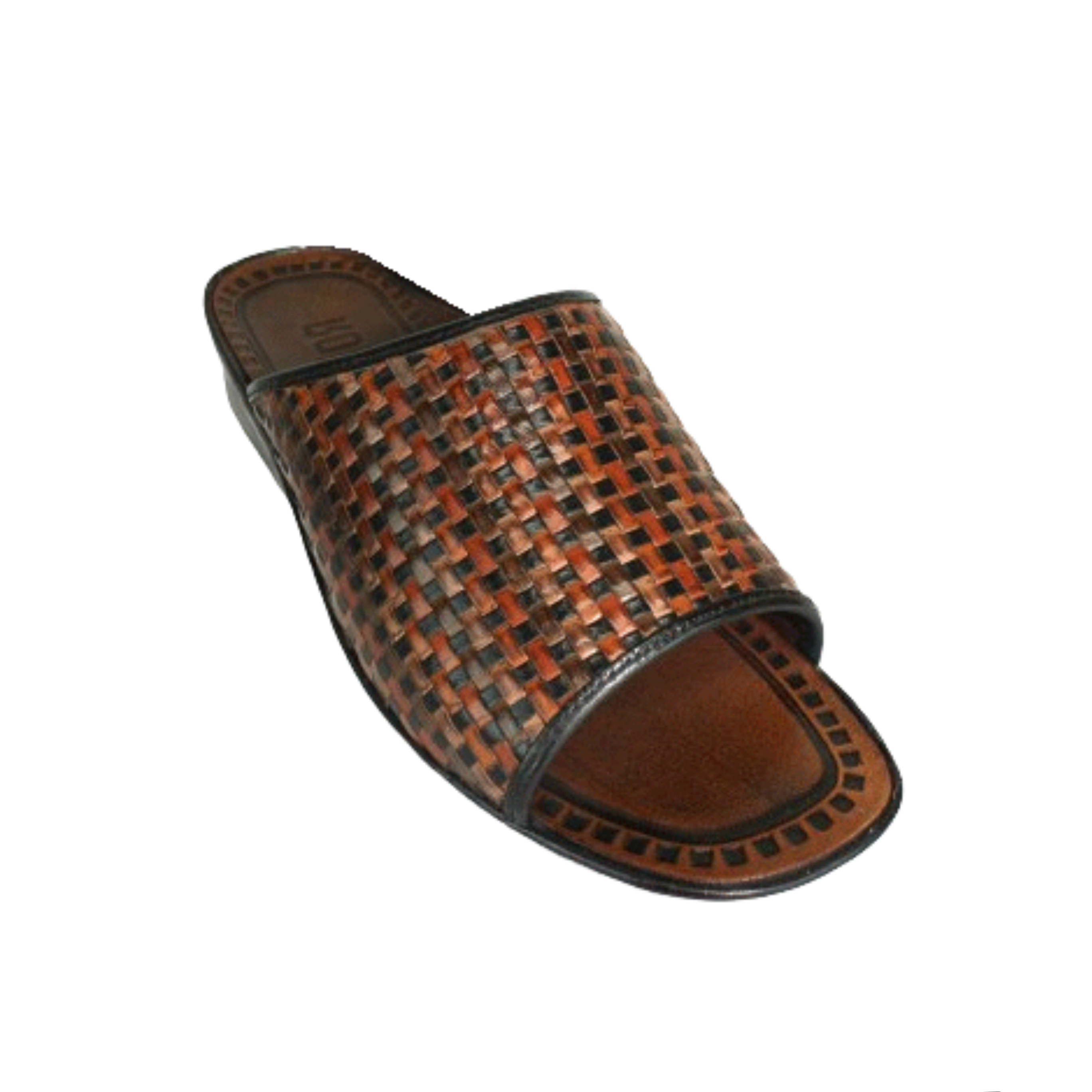 Rodrigo Chocolate Push-In Leather Sandal