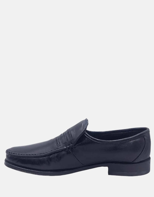Florsheim Parlemo II Glace Kid Black Leather Moccasin