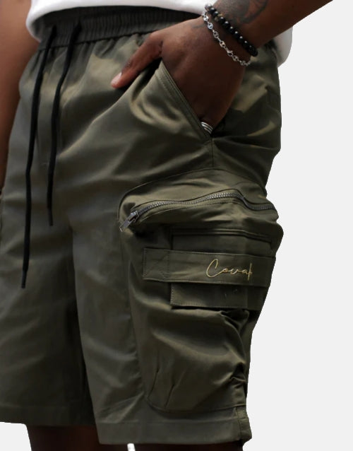 COVALI Short Green Cargo Pants
