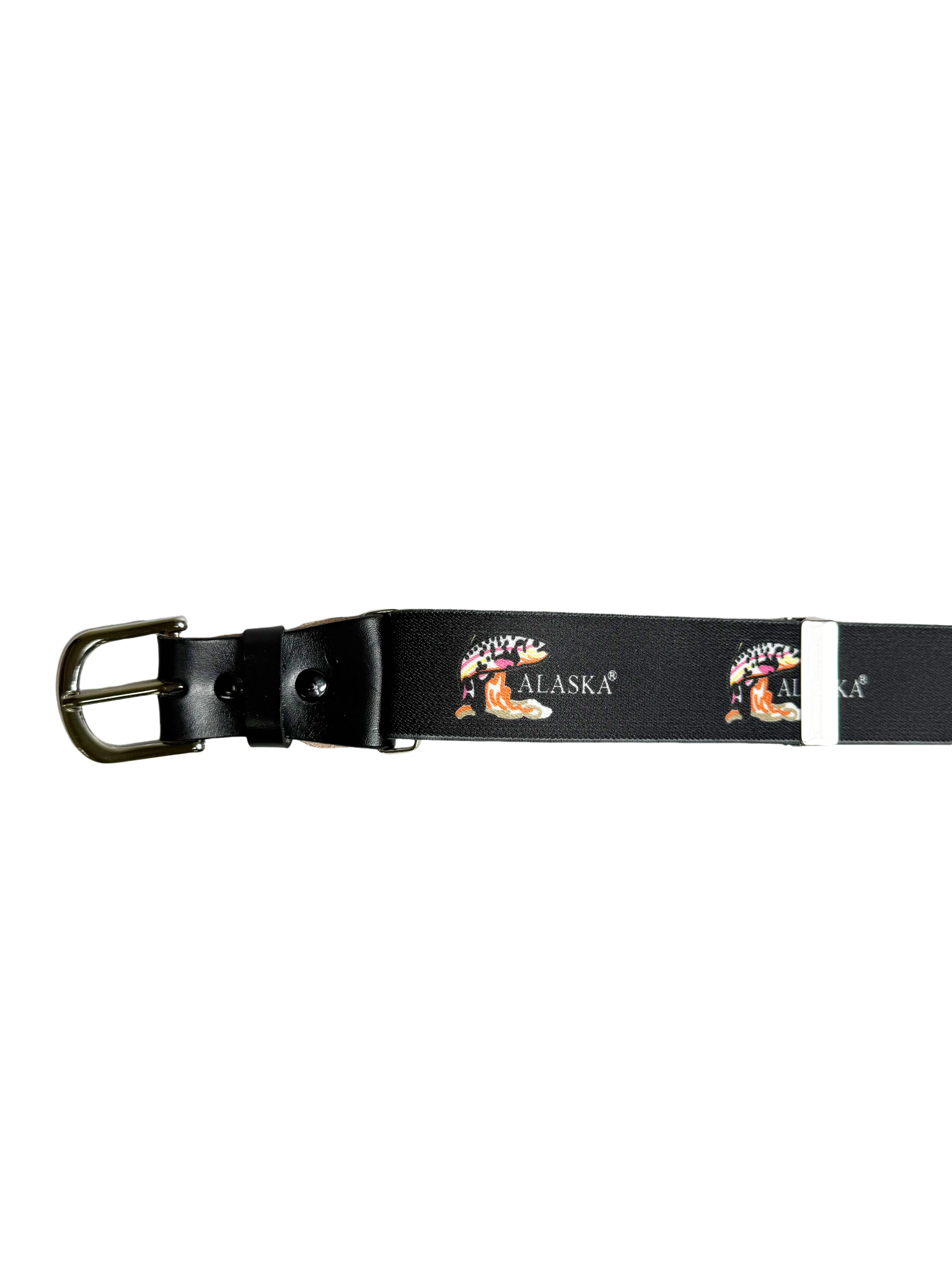 Alaska One Size Fits All Black Stretch Belt