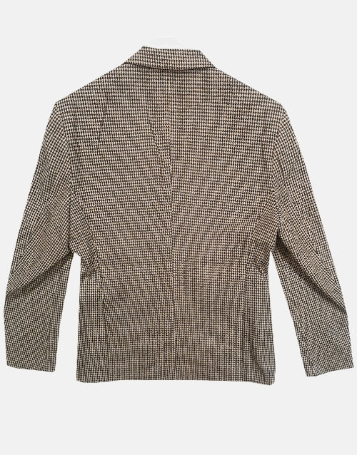 Francesco Smalto Brown Check Sports Jacket