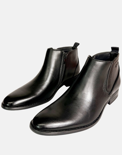 GINO PAOLI Black Mens Zip Boot