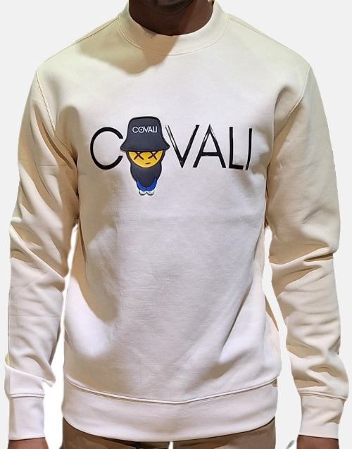 Covali Fondi Beige Cream White Sweater