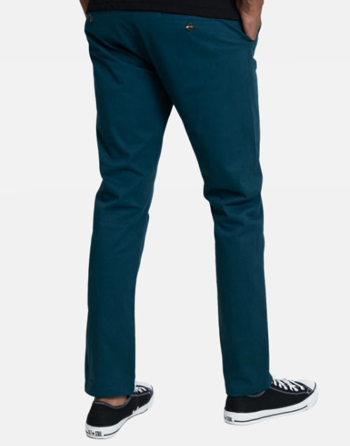 Klevas Stretch Teal Blue Classic Chino