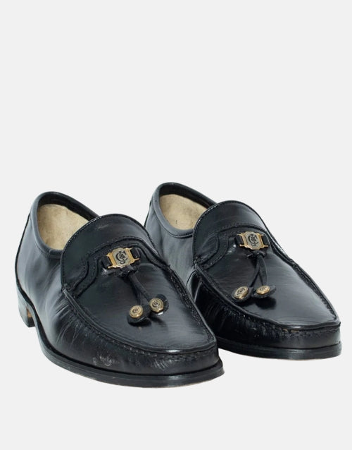 Crockett & Jones Glace Kid Black Moc