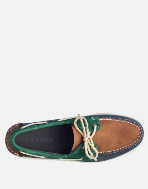 Sebago Portland Multiple - Blue Navy Tan Pine