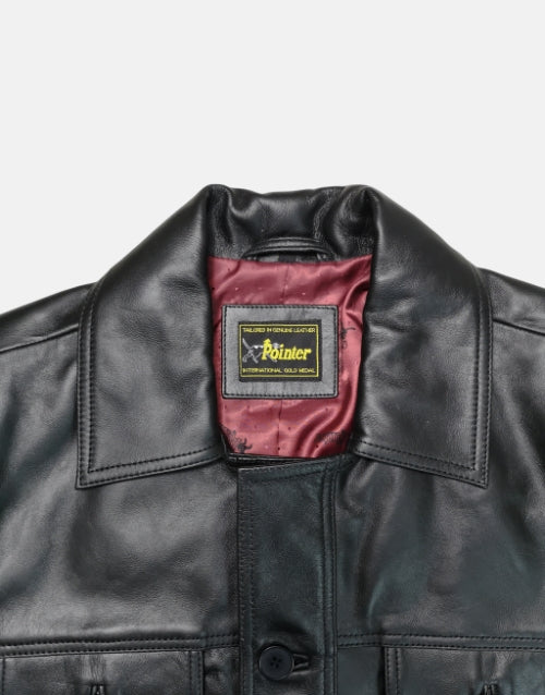 Pointer Original Leather Shirt Jacket Black