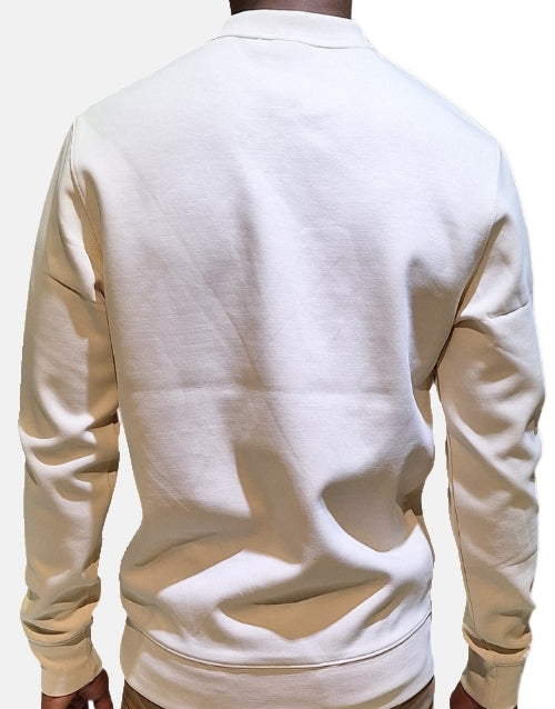 Covali Fondi Beige Cream White Sweater