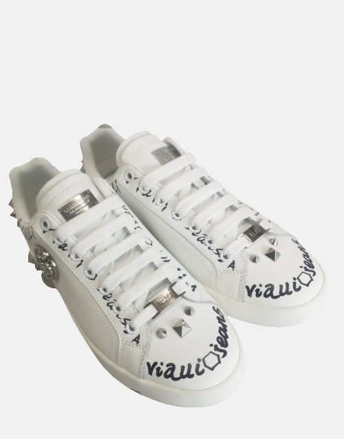 Vialli Leather Azarri White Sneaker