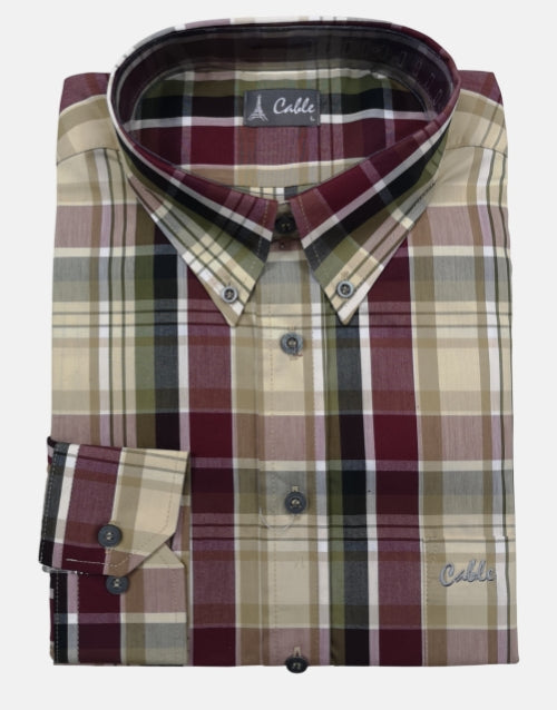 Aero Cable LS Check Shirt