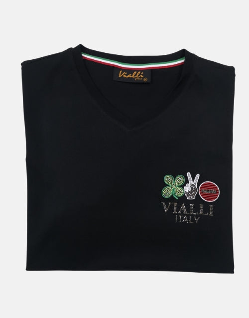 Vialli Clova Black PlayBoy T-shirt