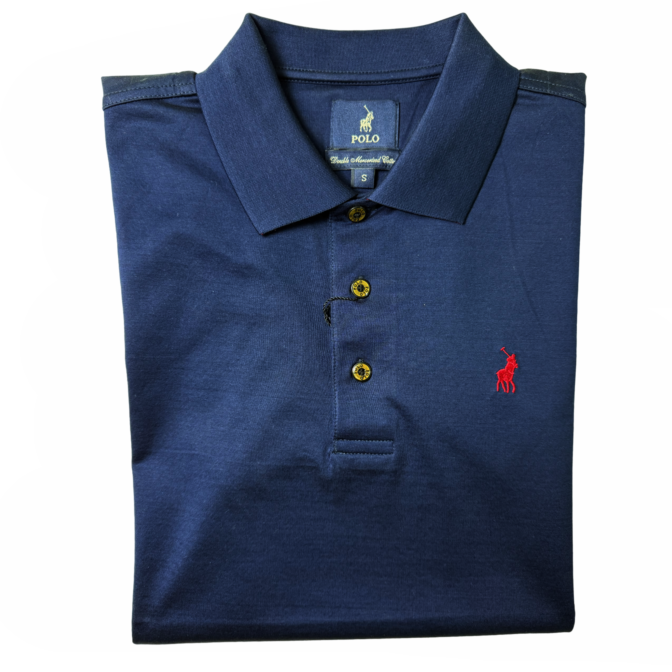 Polo Mens Lincoln Classic Double Mercerized Navy Golfer