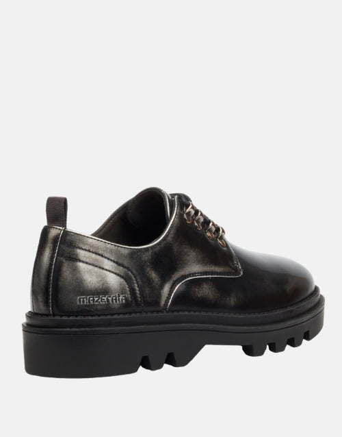 Mazerata Vinchey Grey Wax Shoe