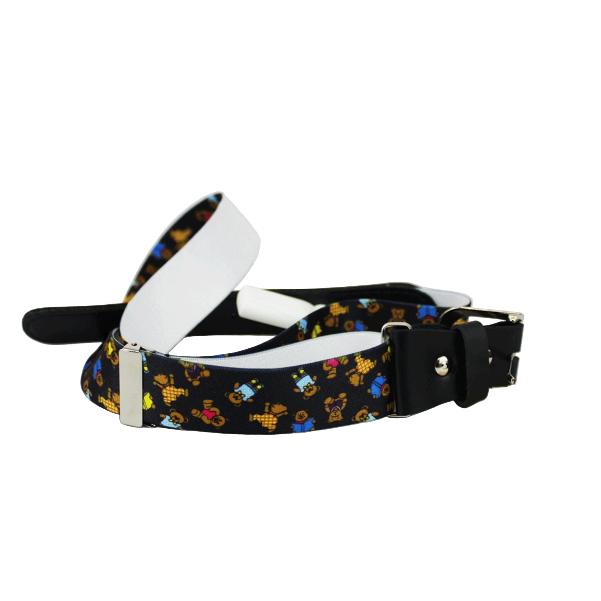 Bossini Black Stretch adjustable Belt Teddy Bear