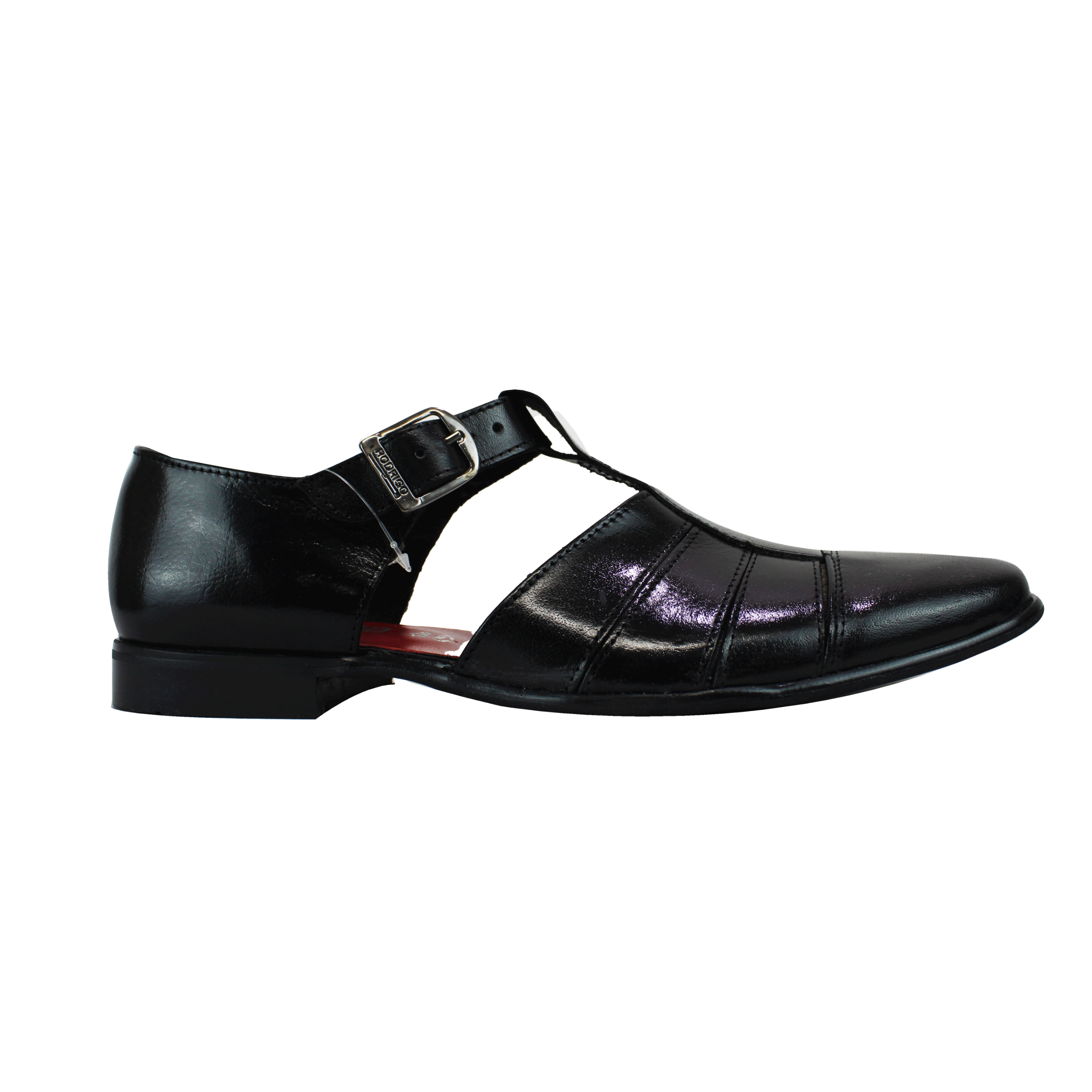 Rodrigo Black Leather Shoe Sandal