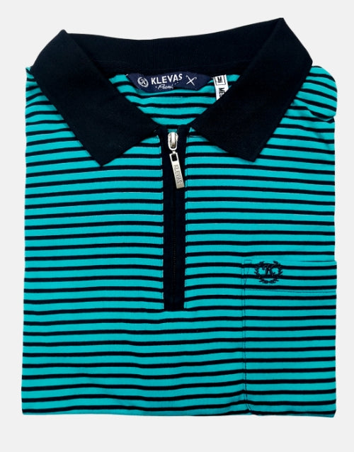 K Star 7 Pointer Teal Aqua 1/4 Zip Golfer
