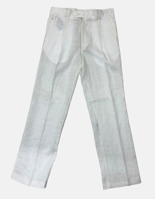 Marco Linen White Trousers