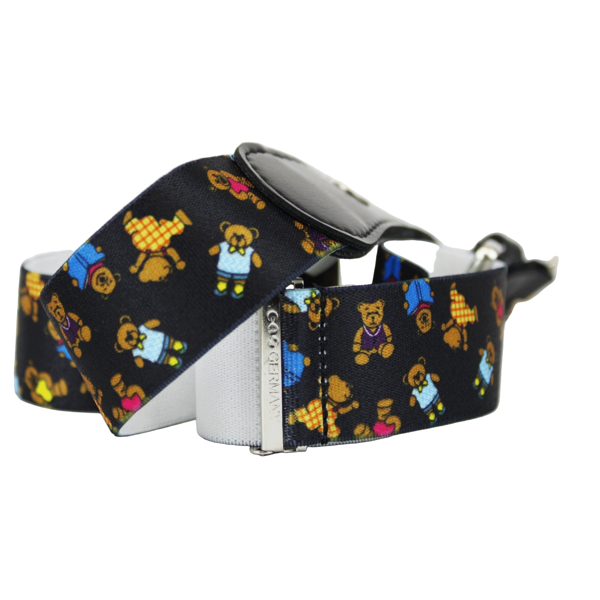 Bossini Black Stretch adjustable Belt Teddy Bear