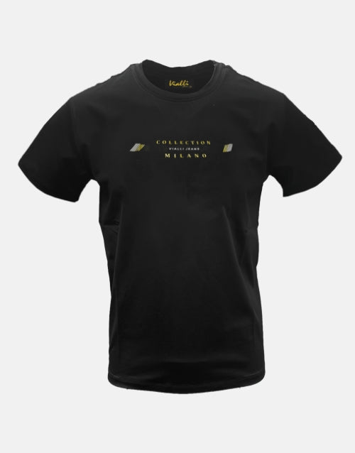 Vialli Cero Black T Shirt