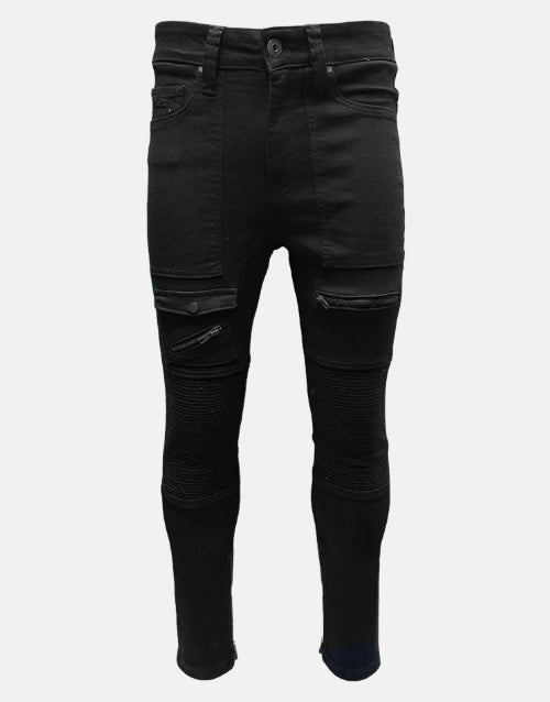 Vialli Morbido Aelooso Black Jeans