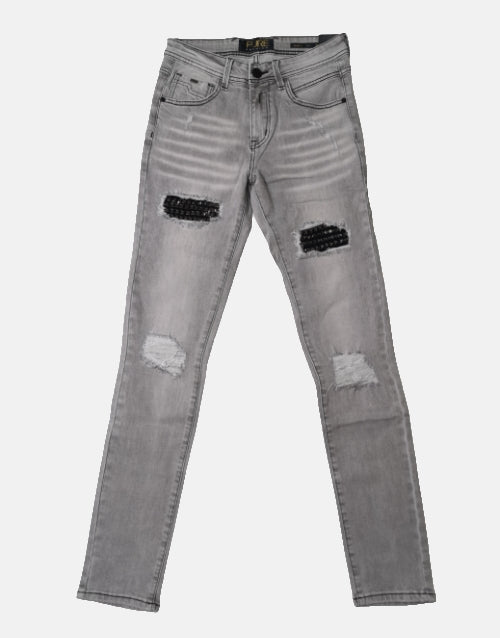 Pure Premium Diablo Grey Skinny Denim Jean