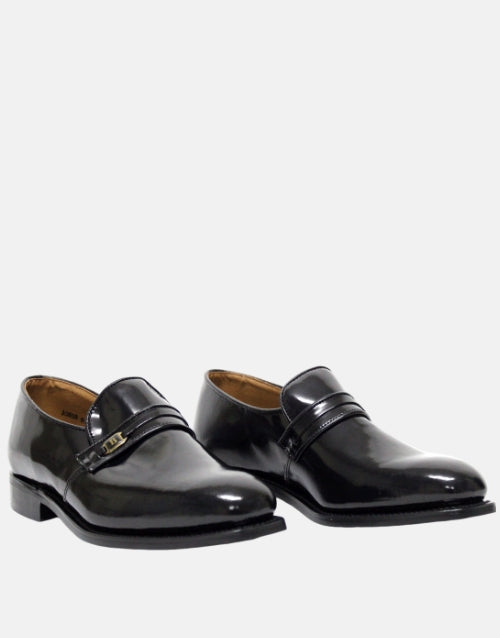 Bishop Leather Black Mocassin Shoe