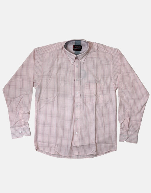 Aero LS Pink Check Shirt