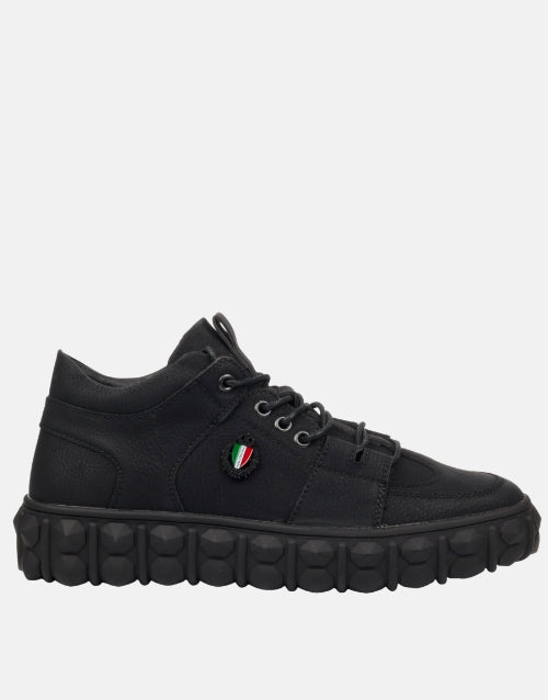 Mazerata Pigale Black Mid Boot