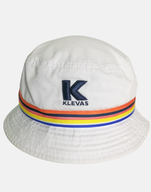 KLEVAS Ispoti Strap White Bucket Hat