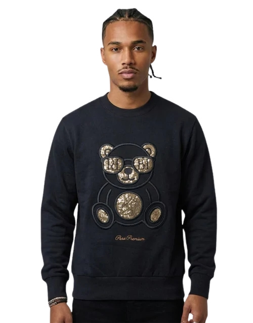 PURE PREMIUM Ritmo Black Sweater