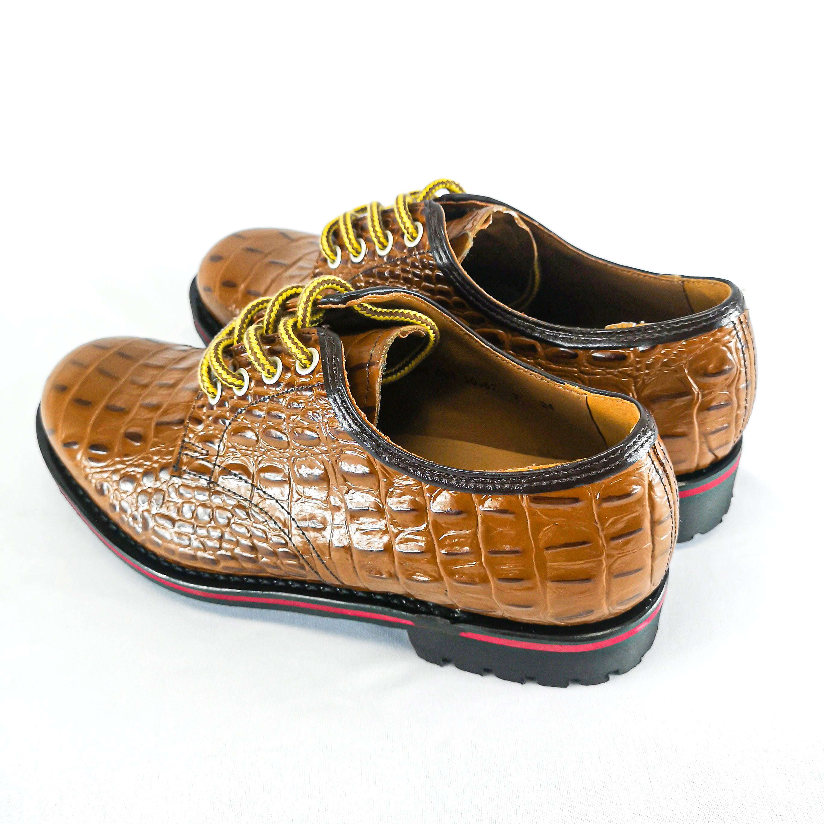 Ranger Leather Tan Brown Croc Shoe