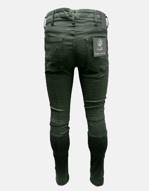 Vialli Jeans Iyewo Skinny Bottle Green