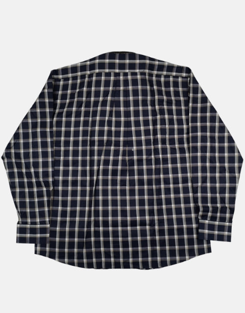 Cable LS Navy Check Shirt