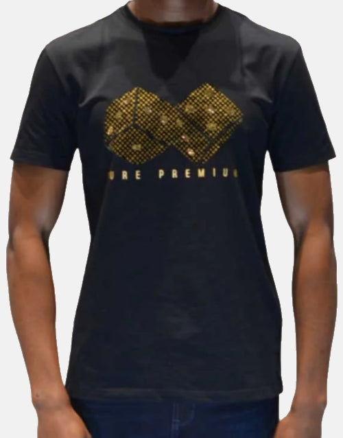 Pure Premium Black Diced Tee