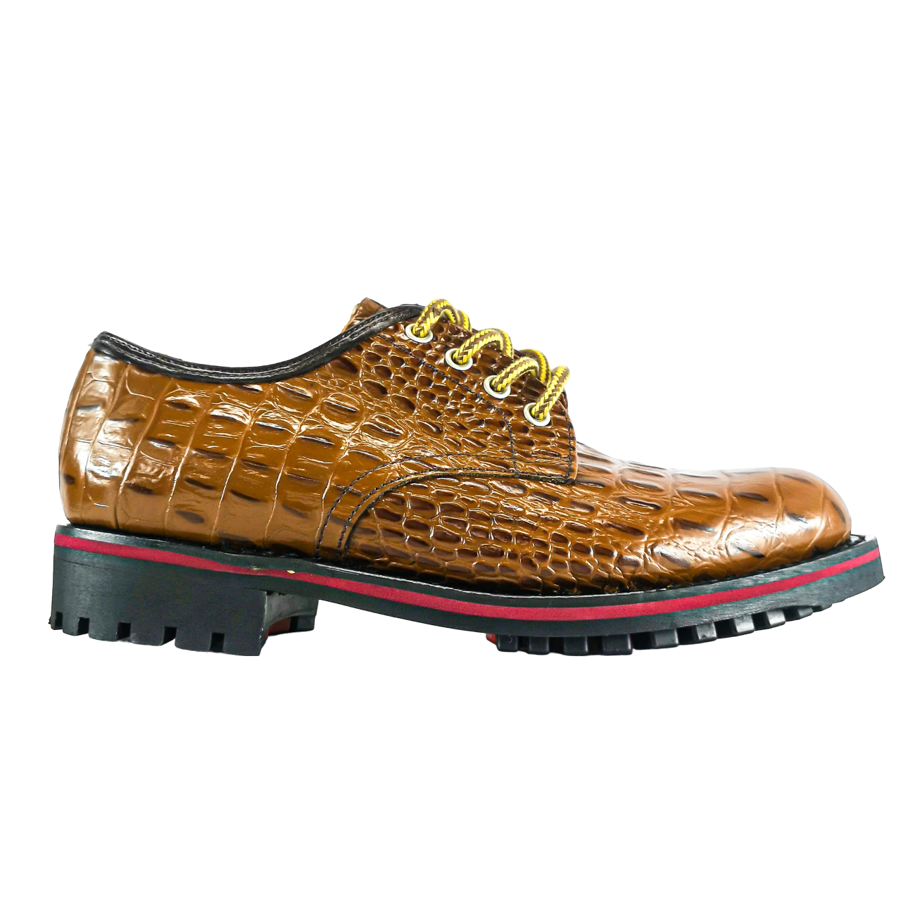 Ranger Leather Tan Brown Croc Shoe