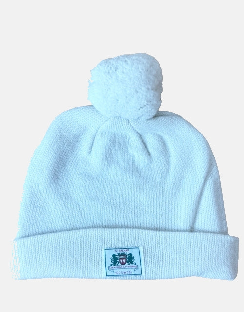 STRACHAN & MYBURGH 100% Wool White Beanie