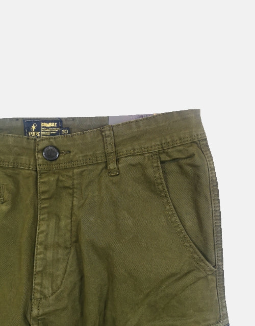 Pure Premium Giovani Olive Green Cargo Pants