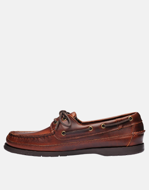 SEBAGO Leather Schooner in Brown Dockside