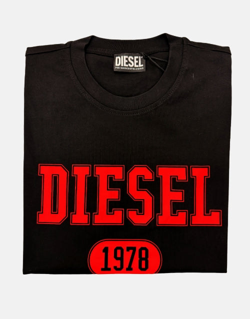 Diesel Bold Black Logo T-Shirt