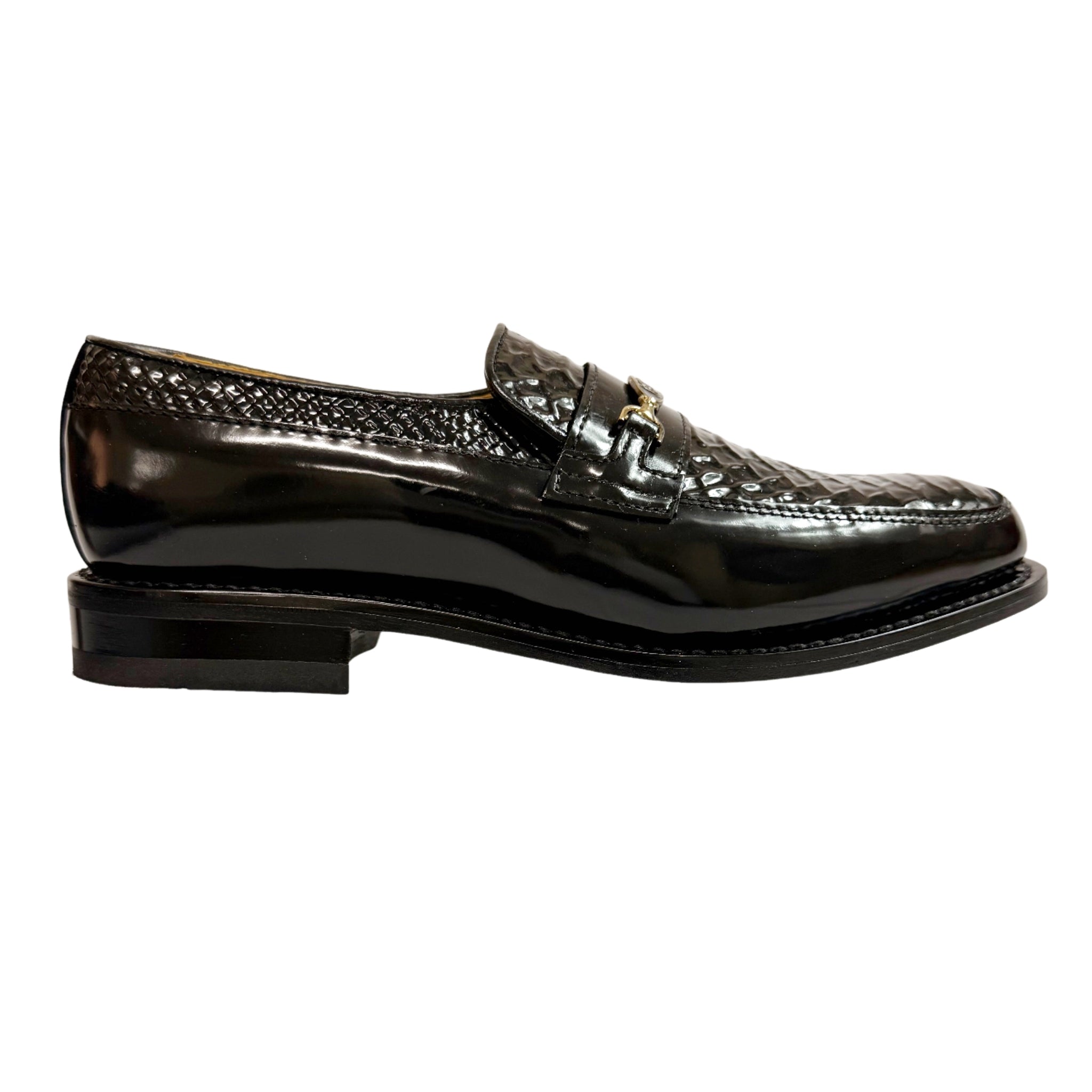 Johnston & Murphy Leather Black Moccasin
