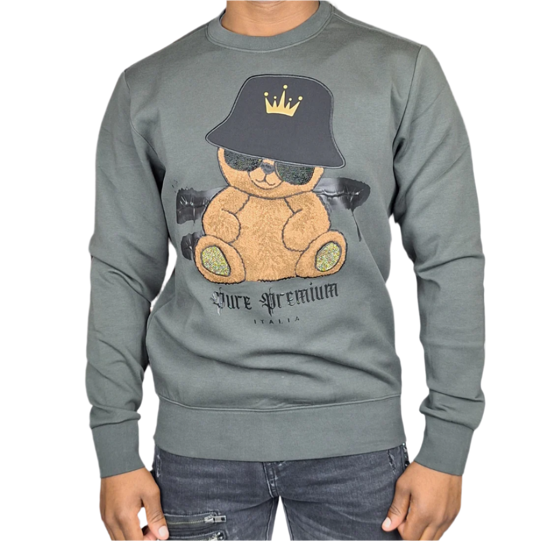 PURE PREMIUM Namek Dark Grey Sweater