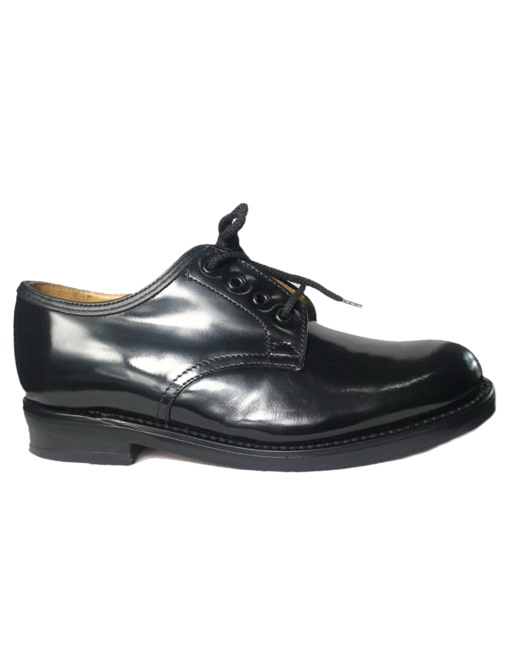 Saxone of Scotland Black Leather Shoe