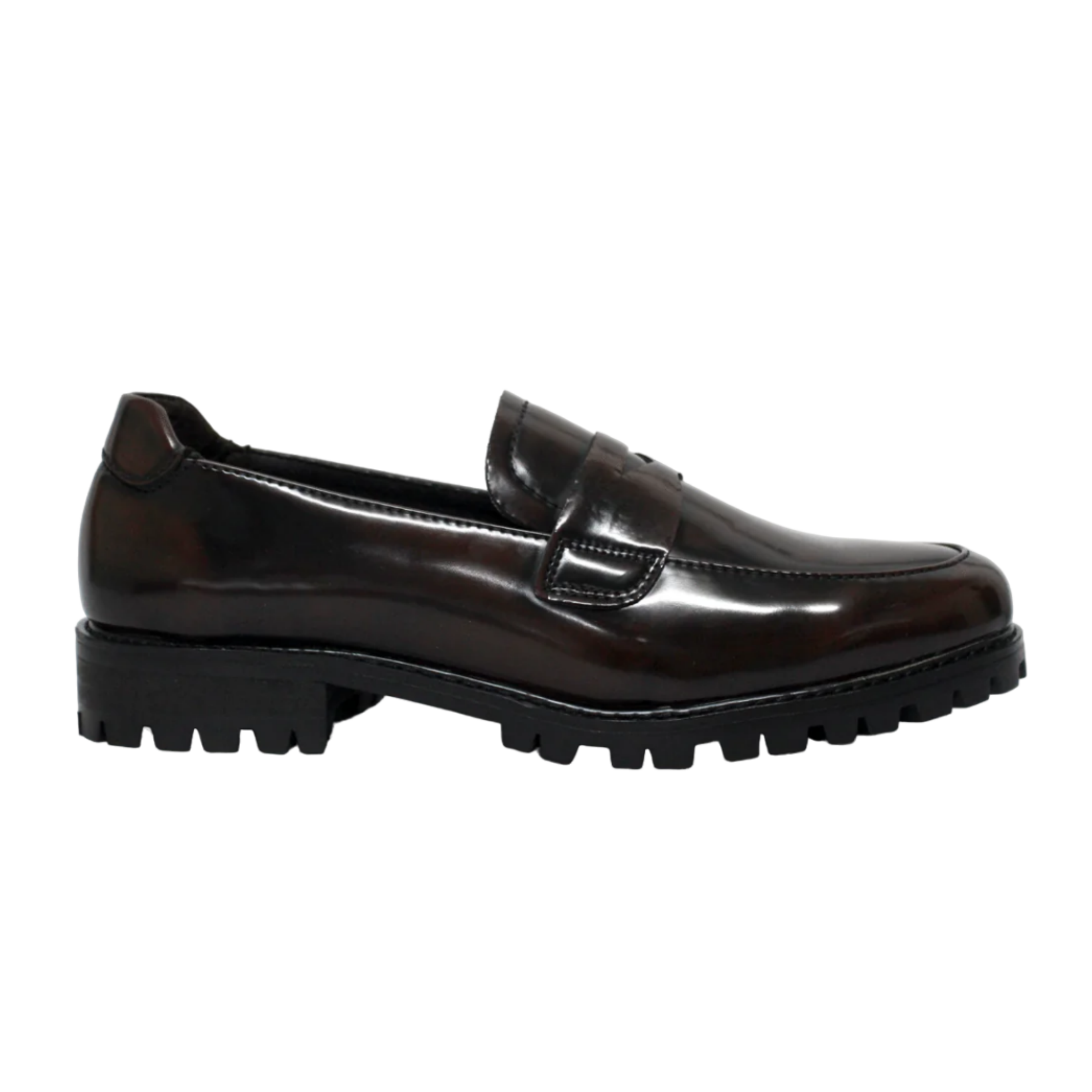 P CROUCH & CO Choc Chunky Penny Loafer