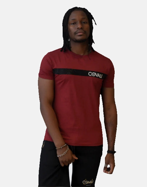 Covali Modela Burgundy T Shirt